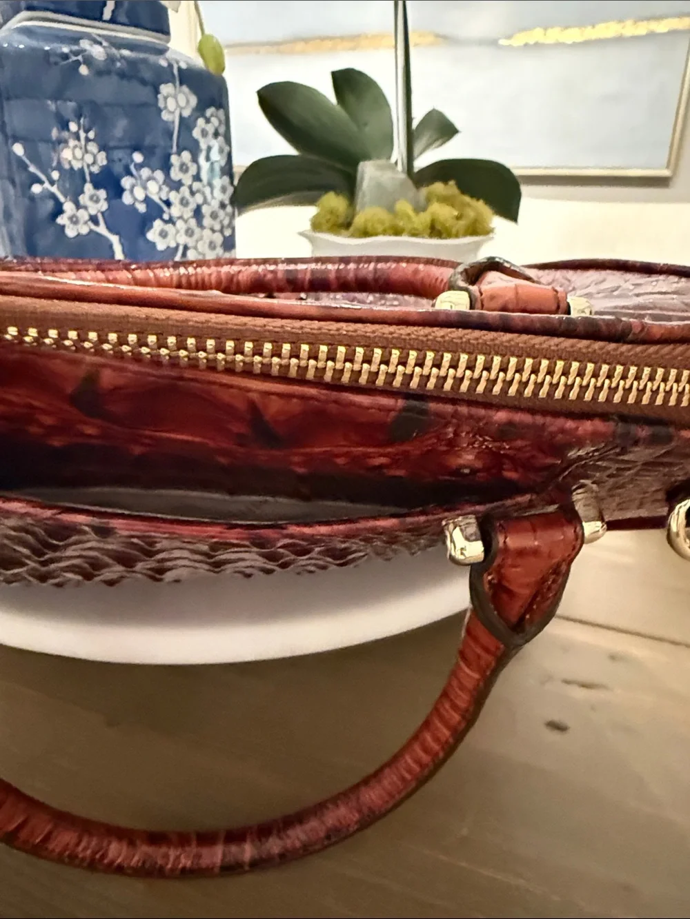 Brahmin Peyton Satchel Retired